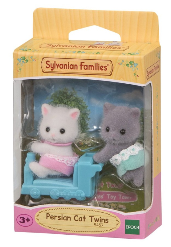 Sylvanian Families perská koťátka – dvojčata s vláčkem