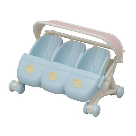 Sylvanian Families Kočárek pro trojčata