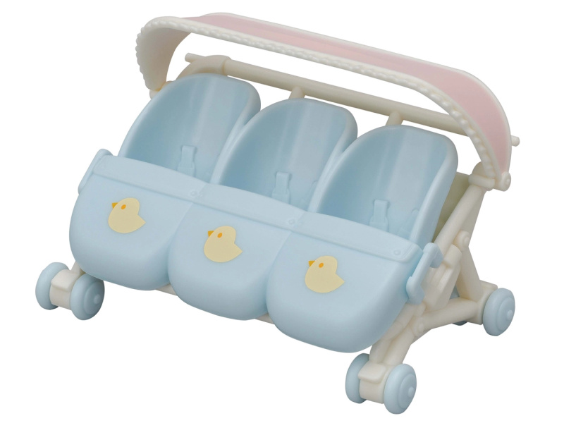 Sylvanian Families Kočárek pro trojčata