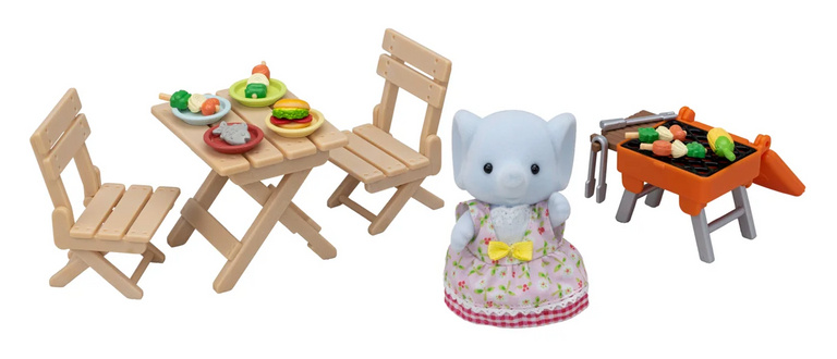 Sylvanian Families BBQ sada na piknik se slonem