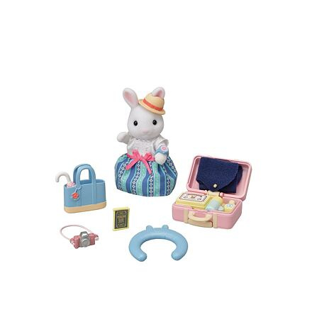 Sylvanian Families Mamka bílý králík a víkendový cestovní set