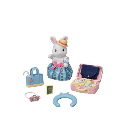 Sylvanian Families Mamka bílý králík a víkendový cestovní set