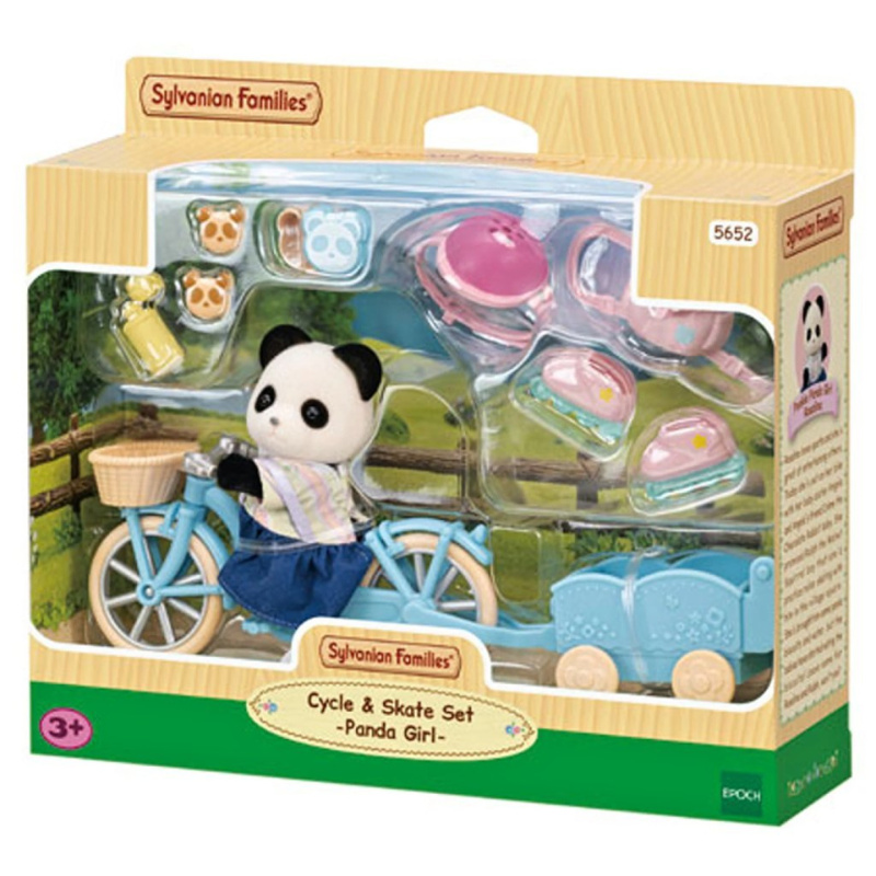 Sylvanian Families Panda a cyklo-bruslařský set