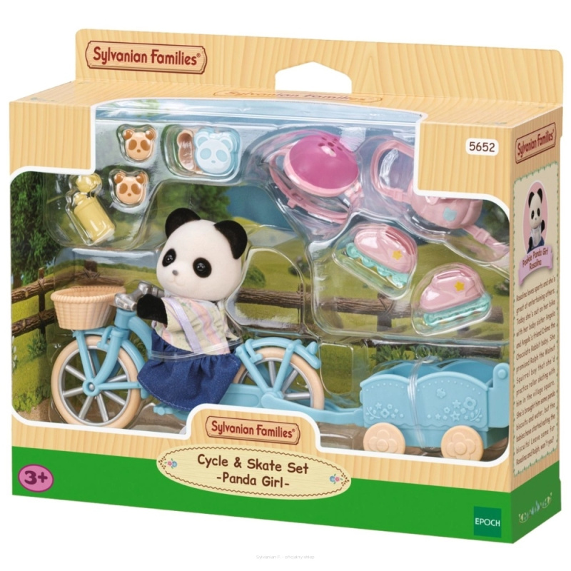 Sylvanian Families Panda a cyklo-bruslařský set