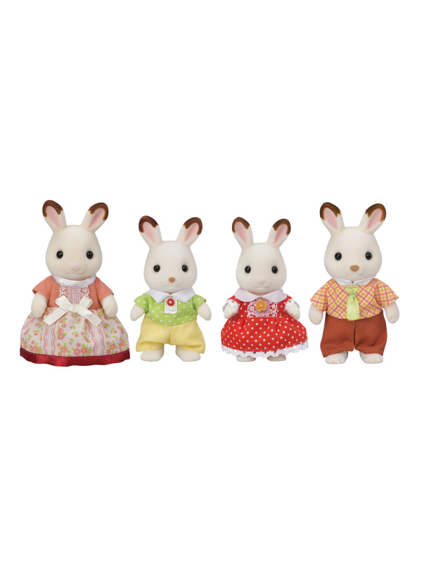 Sylvanian Families Rodina "chocolate" králíků, nová