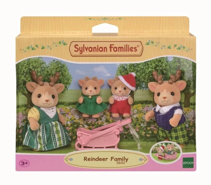 Sylvanian Families rodina reniferů se sáněmi