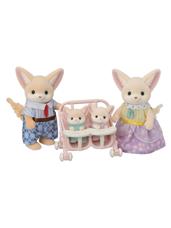 Sylvanian Families Rodina fenků s dvojčaty