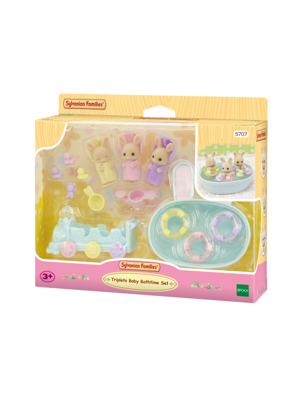 Sylvanian Families koupel pro trojčata – sada s králíčky a doplňky
