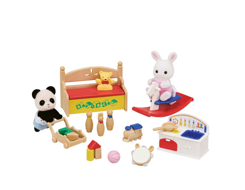 Dětský herní pokoj SYLVANIAN FAMILIES – sada s figurkami a doplňky