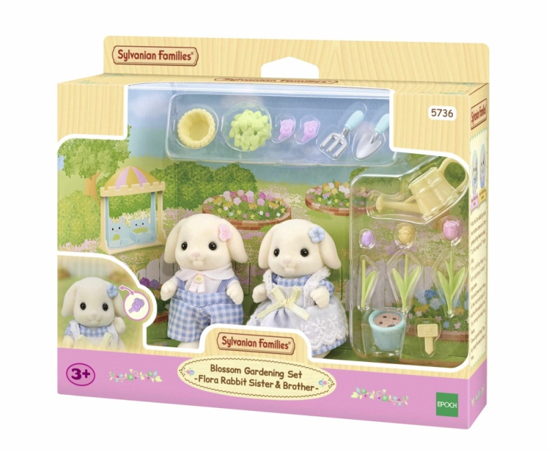 Sylvanian Families Květinový set a sourozenci Flora králíků