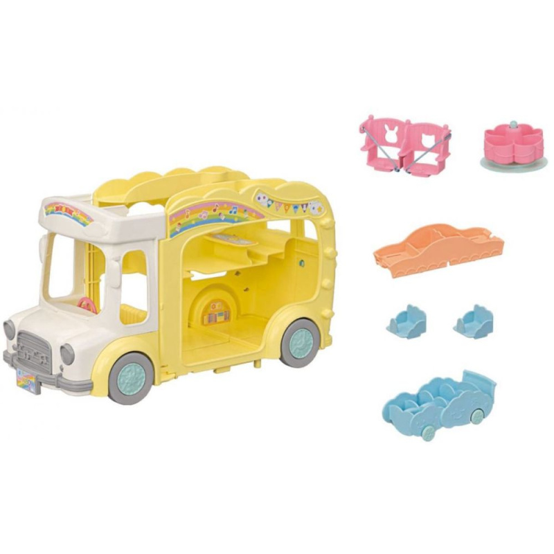 Sylvanian Families Duhový školkový autobus