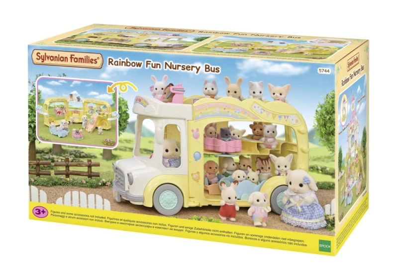 Sylvanian Families Duhový školkový autobus