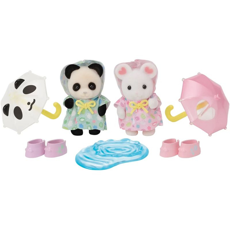 Sylvanian Families Procházka v dešti Baby Duo