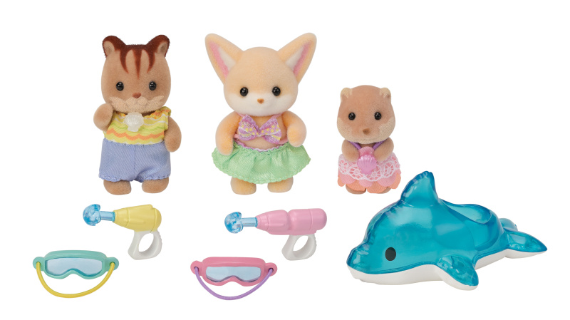 Sylvanian Families Zábava u bazénu Baby Trio