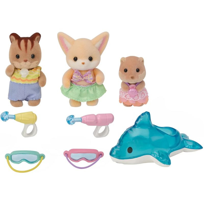 Sylvanian Families Zábava u bazénu Baby Trio
