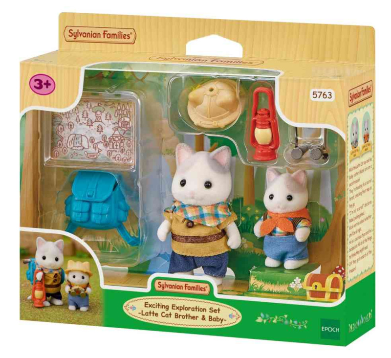 Sylvanian Families Průzkumná sada - Latte Cat Bratr a miminko