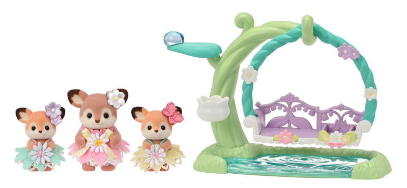Sylvanian Families Jelínci na květinové houpačce