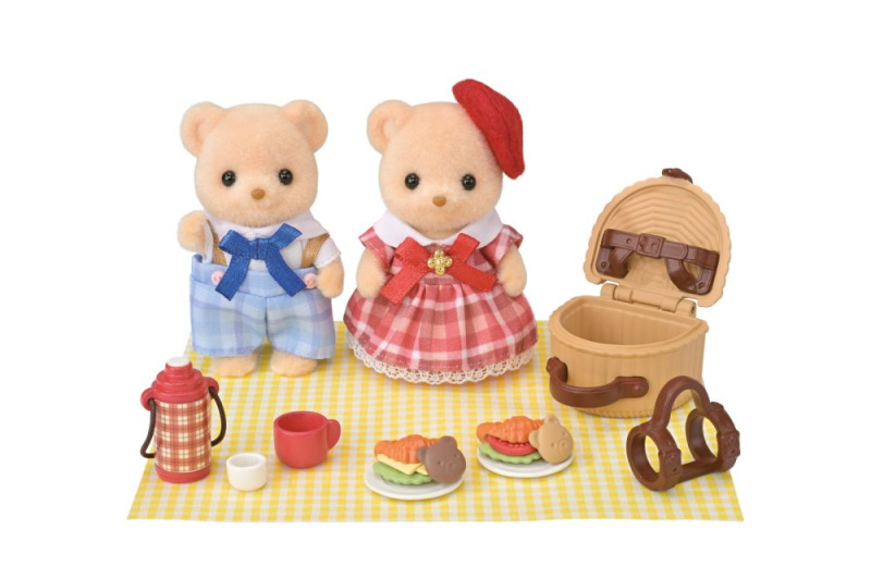 Sylvanian family Sylvanian Families 5852 Sušenkoví medvídci sestra a bratr na pikniku