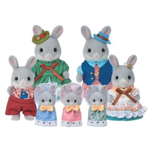Sylvanian Families vícegenerační rodina králíků