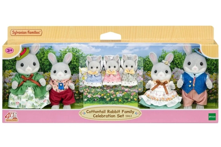 Sylvanian Families vícegenerační rodina králíků