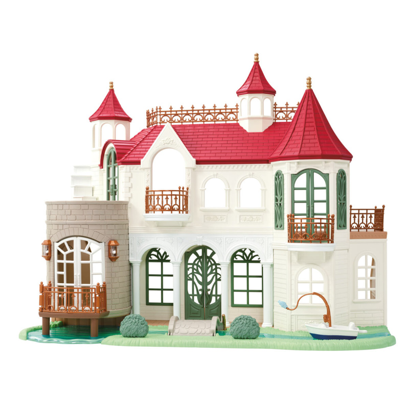 Sylvanian Families Vila s červenou střechou u řeky