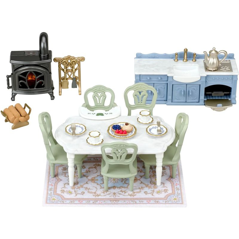 Sylvanian Families  Nábytek - elegantní jídelna s krbem