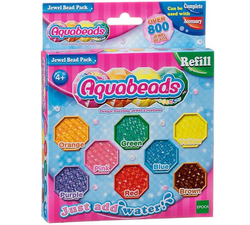 Aquabeads diamantové korálky – doplňková sada 800 ks