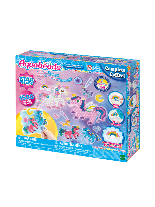 Aquabeads kouzelný jednorožec – kreativní sada korálků