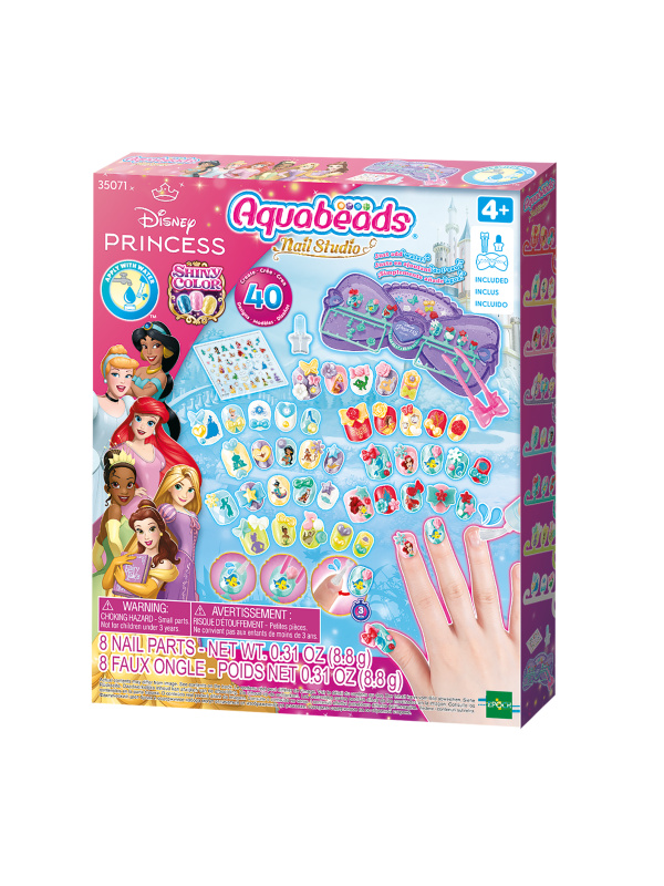 Aquabeads disney princess studio na zdobení nehtů