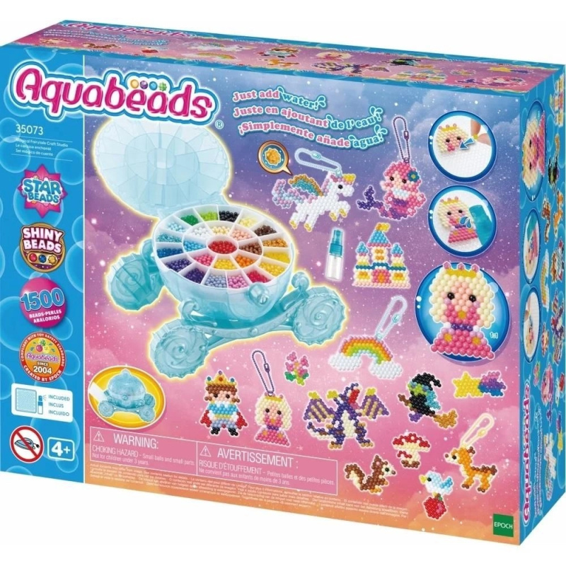 aquabeads cesta do světa pohádek – kreativní sada korálků s vodou