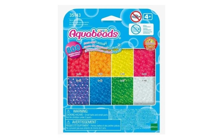 Aquabeads neonové doplňovací korálky