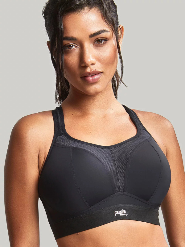 Dámská sportovní podprsenka Non Wired Sports Bra 7341B Černá - Panache černá 65I