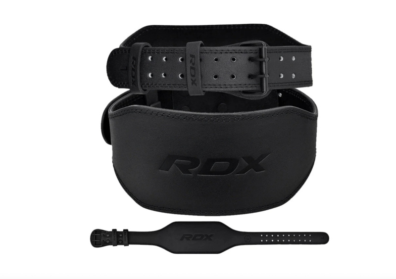 RDX Sports RDX 6" Kožený opasek na posilování Velikost: M
