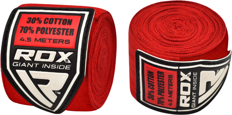 RDX Boxerské bandáže RB 4,5m Red