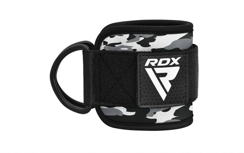 RDX Sports RDX A4 Kotníkové popruhy na posilovací kladku, camo šedé