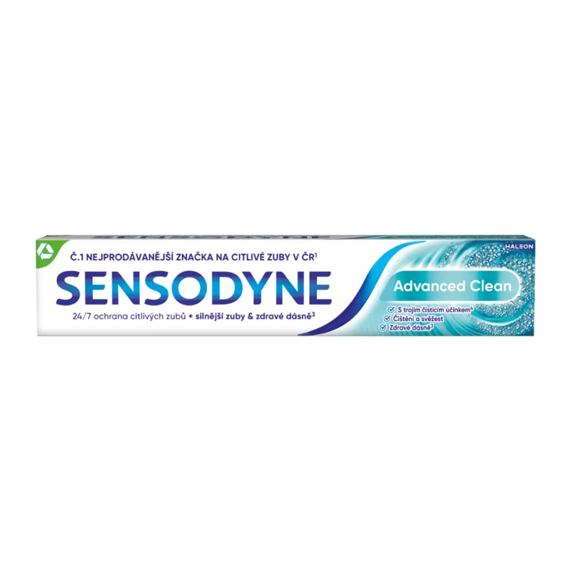 Sensodyne Advanced Clean zubní pasta s fluoridem pro kompletní ochranu zubů 75 ml