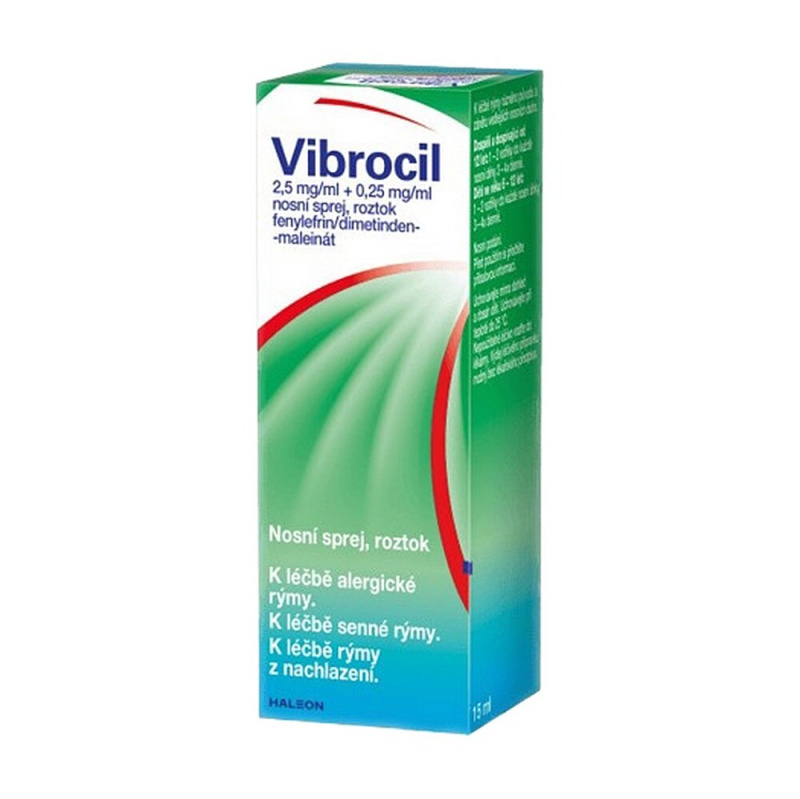 Vibrocil 2.5mg/ml+0.25mg/ml nas.spr.sol.1x15ml