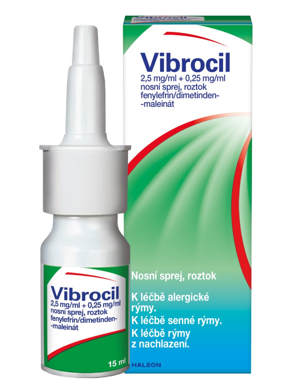 Vibrocil 2.5mg/ml+0.25mg/ml nas.spr.sol.1x15ml