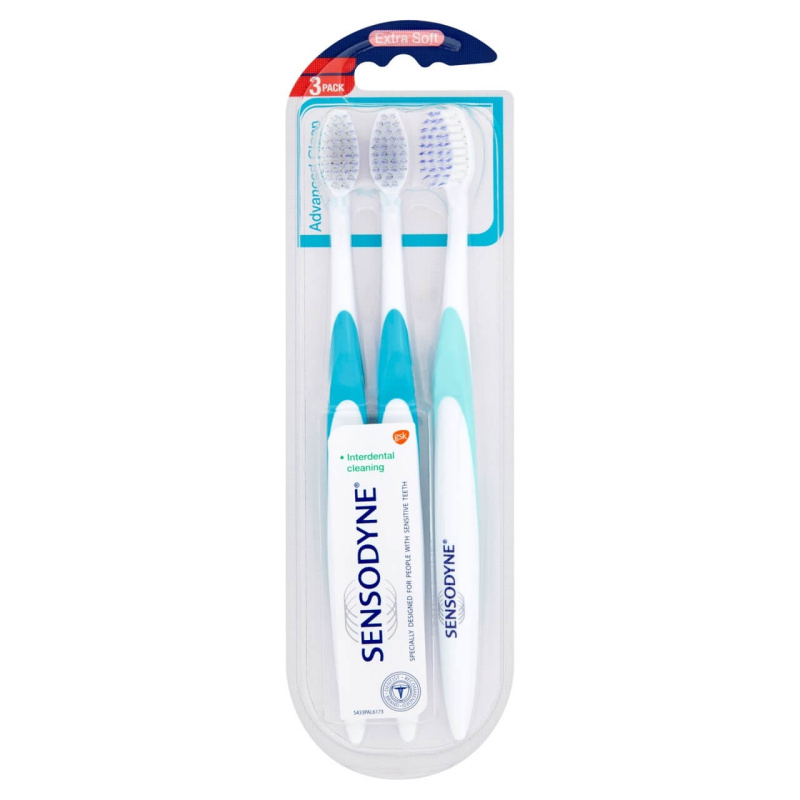 SENSODYNE Advanced Clean Triopack Zubní kartáček Extra Soft 3 ks