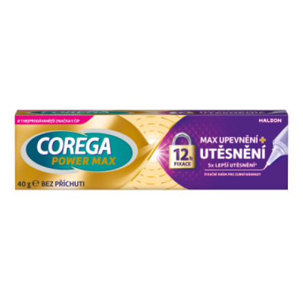 Corega Power Max Upevnění + Utěsnění fixační krém 40 g