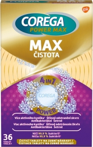 COREGA Dvojitá síla Čisticí tablety 36 kusů