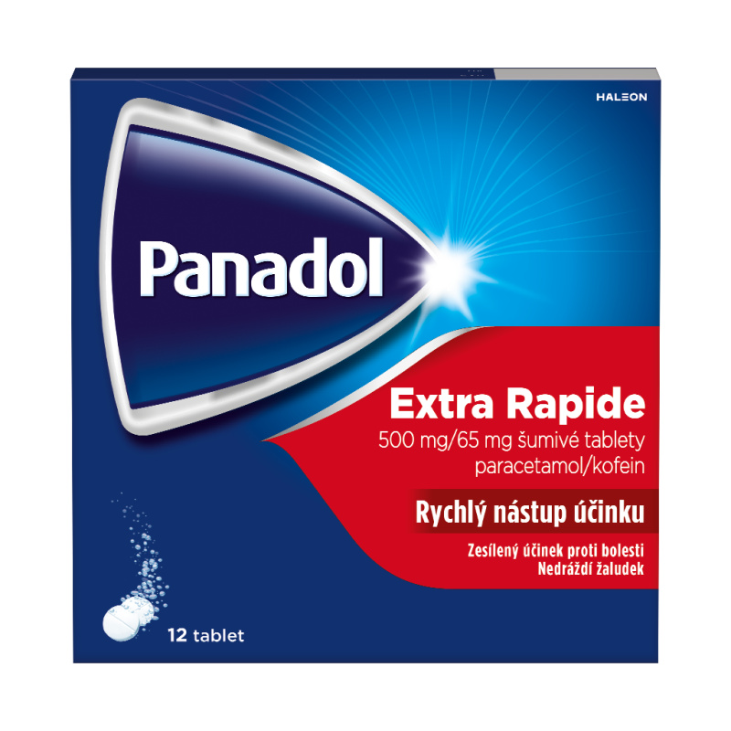 PANADOL EXTRA RAPIDE 500MG/65MG šumivá tableta 12