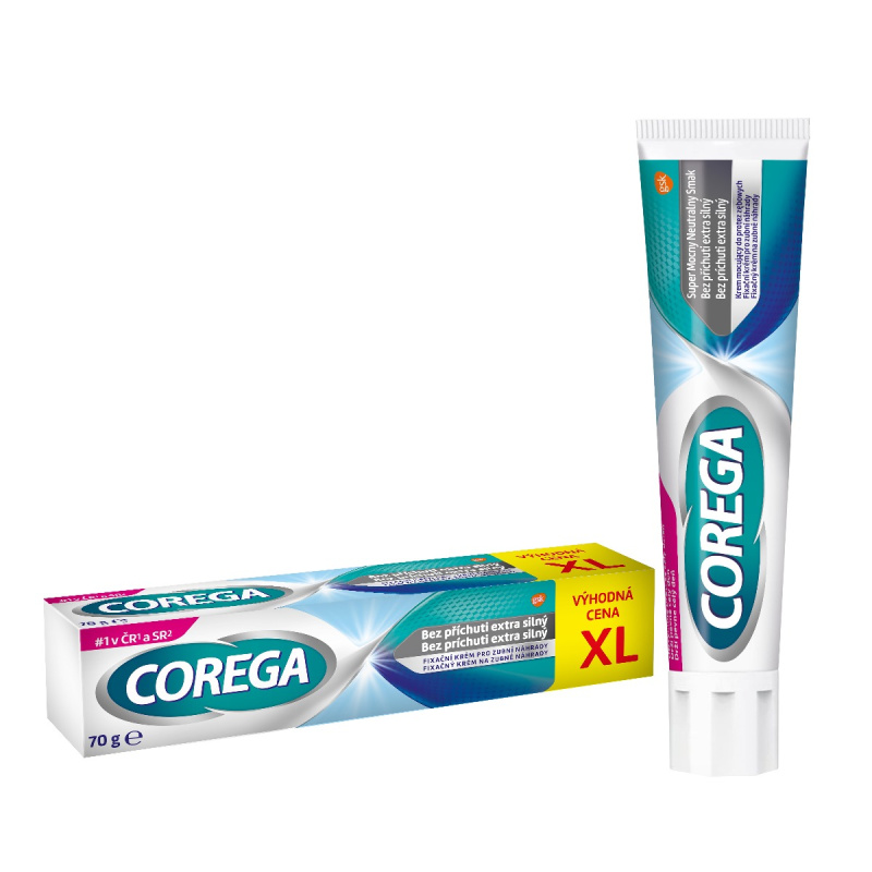 Corega Extra Strong No Flavour fixační krém pro zubní náhrady 70 g
