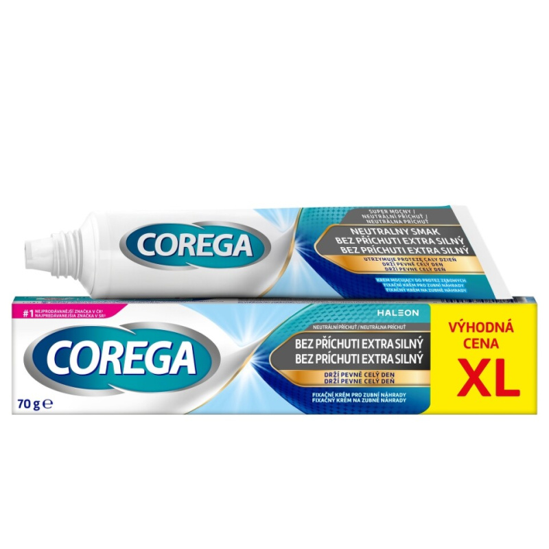 Corega Extra Strong No Flavour fixační krém pro zubní náhrady 70 g