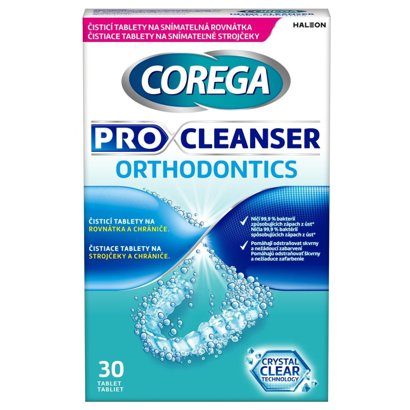 Corega Pro Cleanser Orthodontics tablety na čištění rovnátek