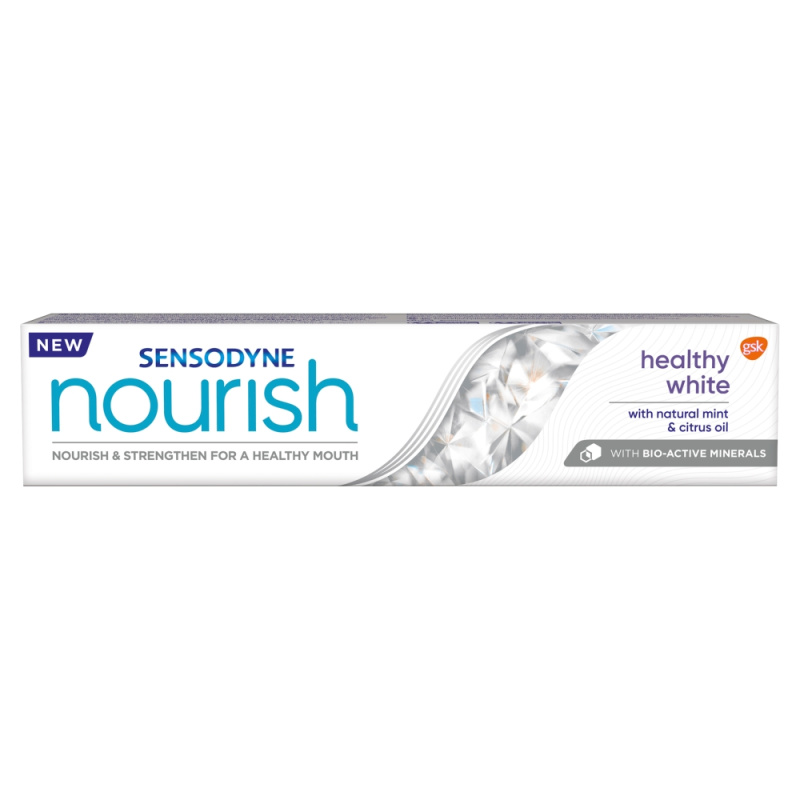 Sensodyne Nourish Healthy White bioaktivní zubní pasta s fluoridem 75 ml