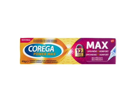 COREGA Power Max upevnění + komfort fixační krém 40 g