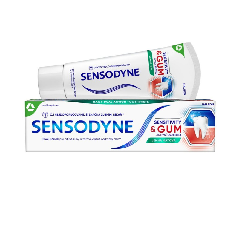 Sensodyne Sensitivity & Gum zubní pasta pro citlivé zuby Mint 75 ml