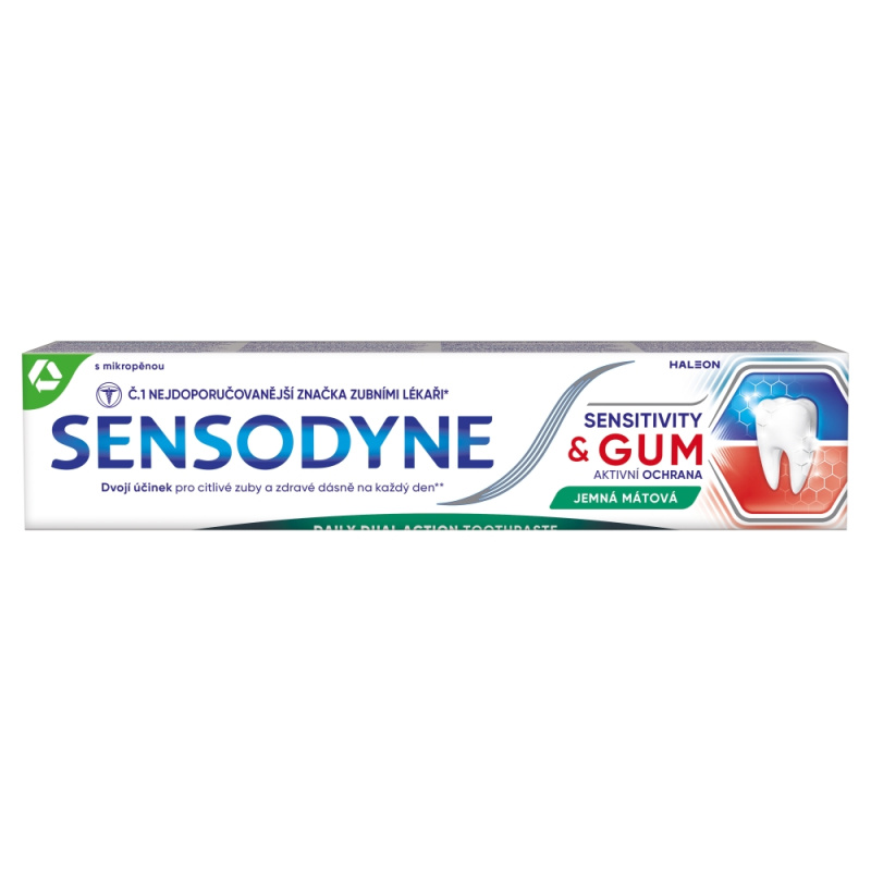 Sensodyne Sensitivity & Gum zubní pasta pro citlivé zuby Mint 75 ml