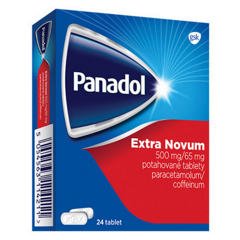 PANADOL EXTRA NOVUM 500MG/65MG Potahovaná tableta 24 IV